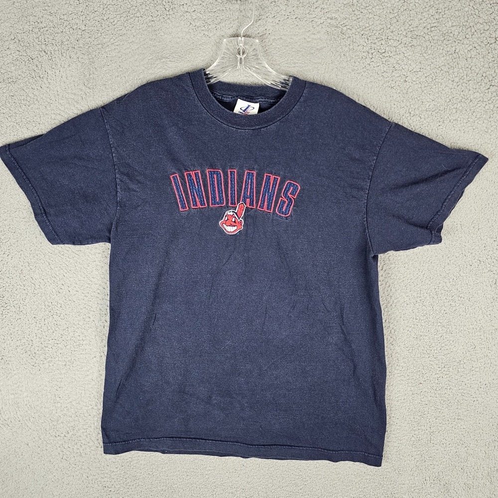 Cleveland Guardians Indians Shirt Mens Large Logo Athletic MLB Baseball Vintage